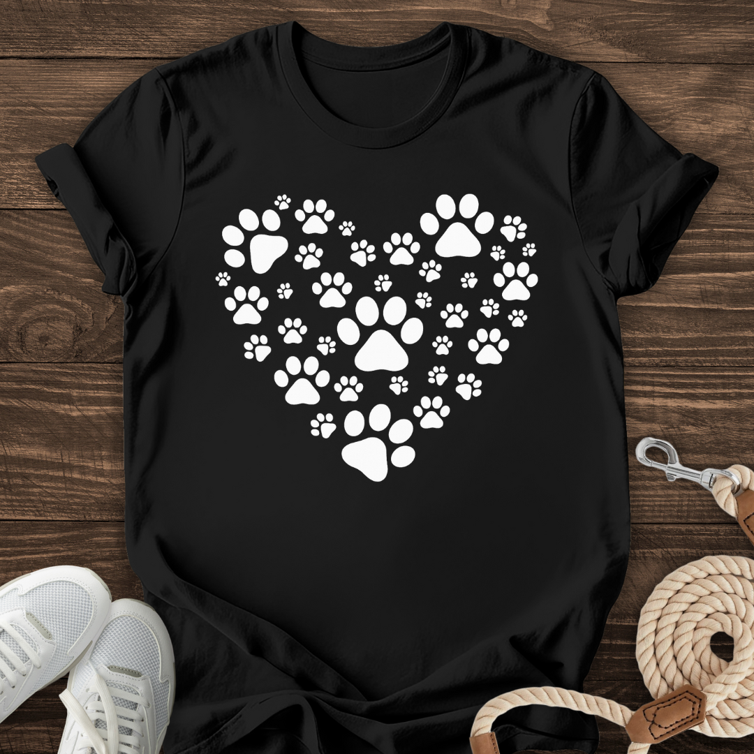 Paw Print Heart Tee
