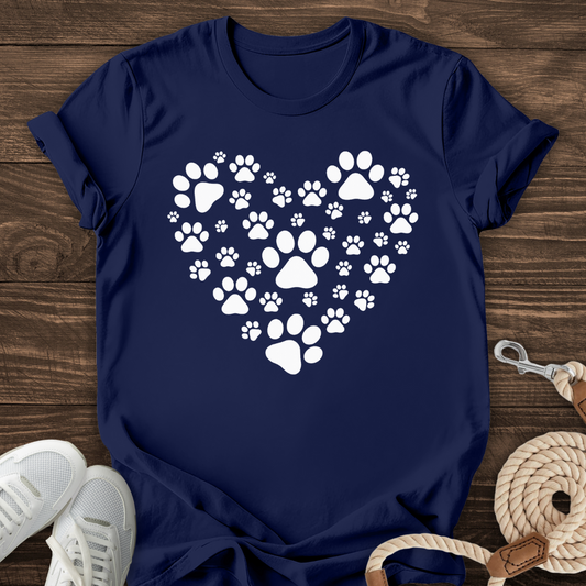 Paw Print Heart Tee