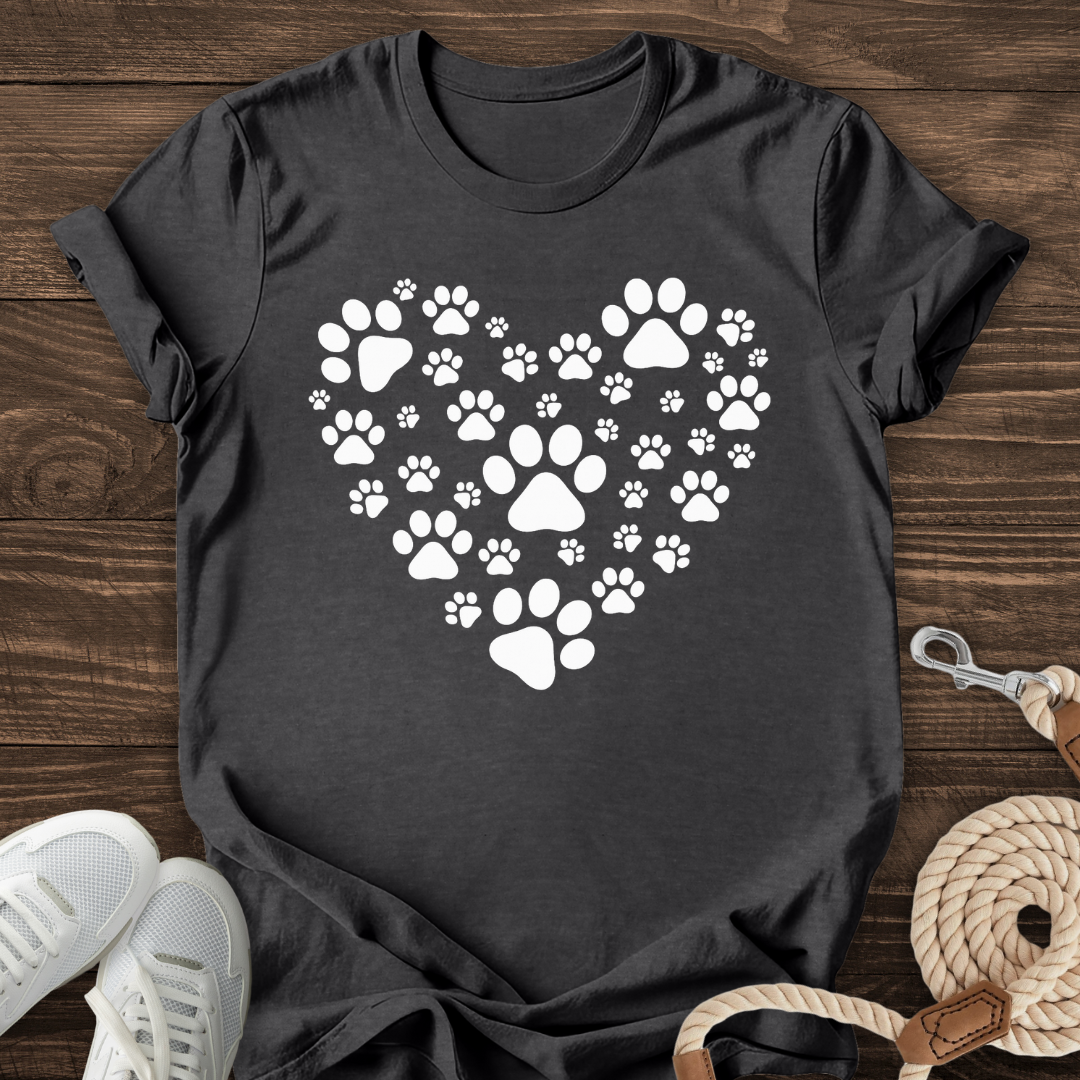 Paw Print Heart Tee