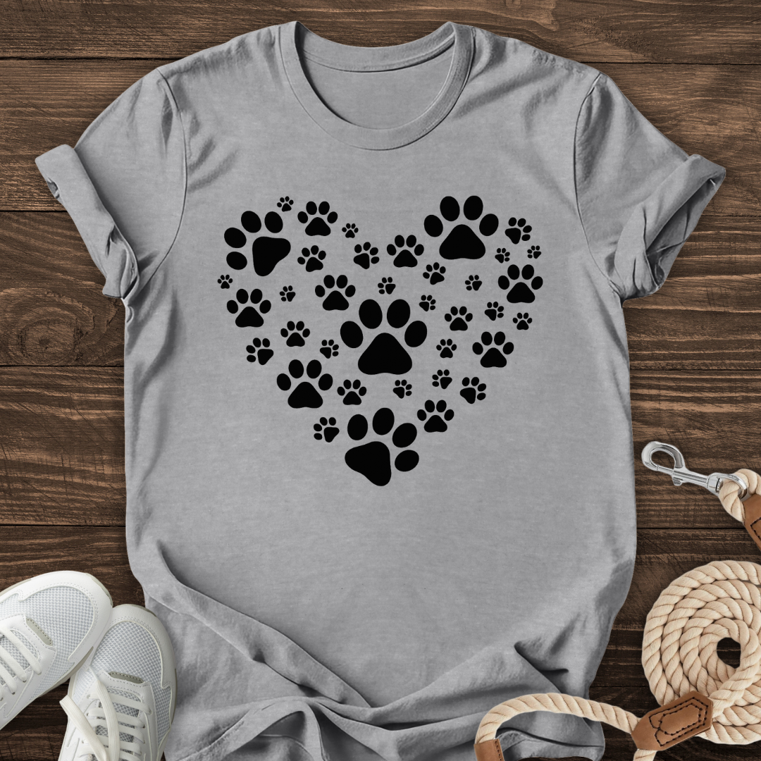 Paw Print Heart Tee